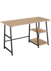 TecTake Scrivania Paisley 120x50x73,5cm - Industriale legno chiaro, rovere Sonoma - 404697
