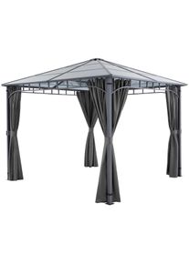 TecTake Padiglione da giardino Caracas, resistente alle intemperie, pannelli del tetto in policarbonato - 405153