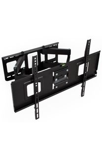 TecTake Supporto da parete per monitor 32-65&prime;&prime; inclinabile girevole livella - nero - 400966