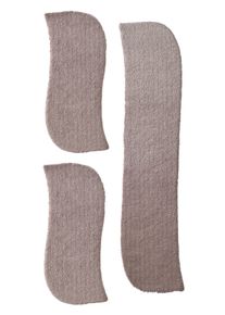 HEINE HOME unisex Tapijt in taupe ,maat 65x140 cm - rechthoekig, Witt, 100% Polyester