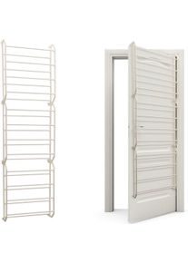 Scarpiera da appendere alla porta &ndash; 52 x 180 x 17 cm &ndash; Organizer &ndash; Bianco