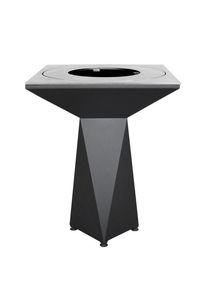 OutInFire Braciere da giardino, Barbecue con foro per wok e griglia con gambe in acciaio - G1 Basic grafite