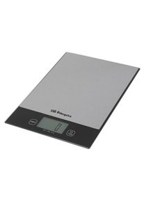 Balan&ccedil;a Eletr&oacute;nica de Cozinha Orbegozo Pc 2026 Preta, Bancada Retangular em A&ccedil;o Inox