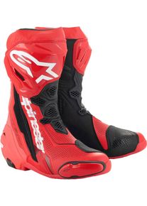 Alpinestars Supertech R Vented, botki perforowane , kolor: Jasnoczerwony/Neonowyowy-Czerwony/Czarny , rozmiar: 43 EU