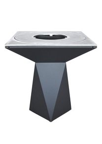 OutInFire Braciere da giardino, Barbecue con griglia con gambe e copertura protettiva - G1 grafite