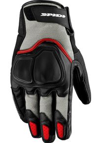 Spidi NKD, gloves H2Out , color: Black/Light Grey/Red , size: 3XL
