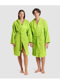 arena Bathrobe - Unisex - Artic Lime-white - Size: XS - arena Compact Terry Robe