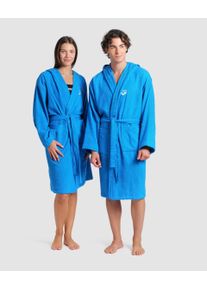 arena Bathrobe - Unisex - Turquoise-white - Size: XL - arena Compact Terry Robe