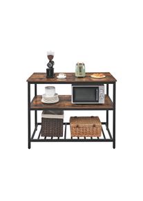 VASAGLE Baker's Rack, Ilha de cozinha com grande bancada