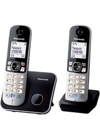 Panasonic KX-TG6812GB teléfono Teléfono DECT Identificador de llamadas Negro