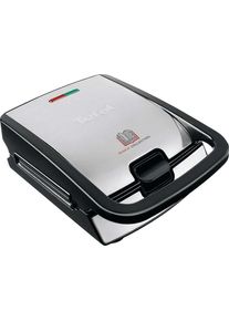 Tefal Snack Collection SW 852 D sandwichera 700 W Negro, Acero inoxidable