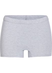 wäschepur Damen Longpanty im Vorteilspack grau-meliert Größe 48/50