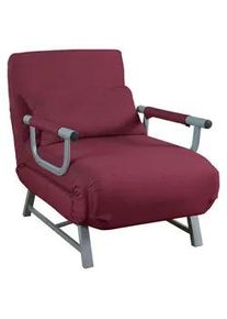Vcm Mid.you Schlafsessel , Rot , Textil , 64x95x78 cm , Liegefunktion , Wohnzimmer, Sofas & Couches, Schlafsofas, Schlafsessel