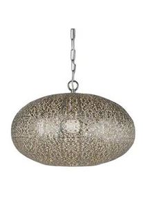 Searchlight Hängeleuchte , Nickelfarben , Metall , 80 cm , höhenverstellbar , Lampen & Leuchten, Leuchtenserien