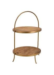 Etagere , Holz , Mangoholz , rund , 30x55x30 cm , Geschirr, Tischkultur & Serviergeschirr, Etageren