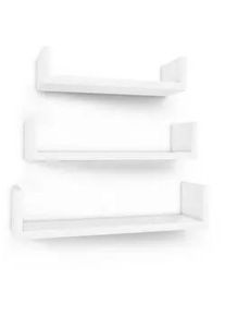 Boxxx Wandregal , Weiß , Holzwerkstoff , 30-40x7-9x10 cm , Typenauswahl , Büromöbel, Büromöbel-Sets & Büromöbel-Serien, Büromöbelserien