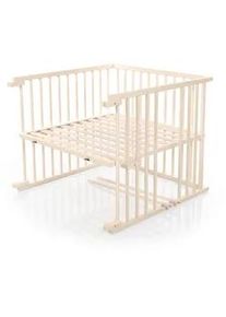 babybay Gitterbett , Beige , Holz , Buche , 94x79x95 cm , Schlafen, Babytextil-Kollektionen