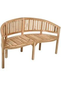 Gardenson Gartenbank , Naturfarben , Holz , Teakholz , Hartholz , 151x85x62 cm , mit Rückenlehne , Holzmöbel, Sitzgelegenheiten Holz, Holzbänke, Gartenbänke Holz