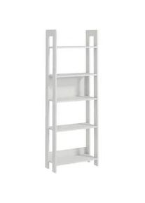 Livetastic Regal , Weiß , Holzwerkstoff , Uni , 5 Fächer , 64x180x30 cm , Wohnzimmer, Regale, Bücherregale