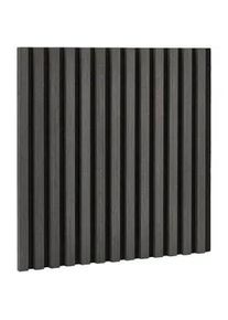 Livetastic Wandpaneel , Schwarz , Kunststoff, Holzwerkstoff , Holzoptik , 41x41x2.1 cm , Wohnzimmer, Regale, Wandregale