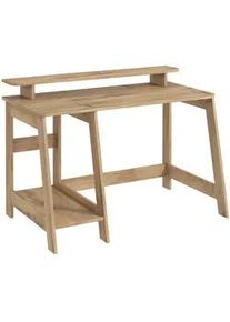 Livetastic Schreibtisch , Nussbaumfarben , Holzwerkstoff , Holzoptik , 60x73x120 cm , Büromöbel, Schreibtische, Schreibtische