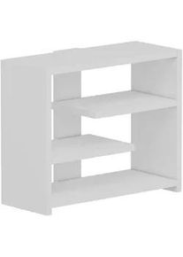 Livetastic Wandregal , Weiß , Holzwerkstoff , Uni , 2 Fächer , 49x40x21 cm , hängend , Kleinmöbel