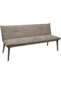 Valdera Sitzbank , Taupe, Eichefarben , Holz, Textil , Eiche , massiv , 199x86x65 cm , FSC 100% , Stoffauswahl, in verschiedenen Holzarten erhältlich, in verschiedenen Größen erhältlich , Esszimmer, Bänke, Sitzbänke