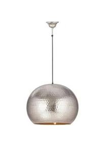 Kayoom Hängeleuchte , Nickelfarben , Metall , rund , 47x35x47 cm , Lampen & Leuchten, Innenbeleuchtung, Hängeleuchten, Pendelleuchten