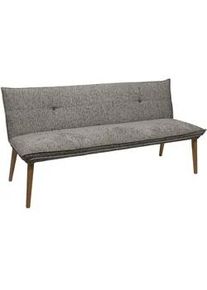 Valdera Sitzbank , Anthrazit, Eichefarben , Holz, Textil , Eiche , massiv , 159x86x65 cm , FSC 100% , Stoffauswahl, in verschiedenen Holzarten erhältlich, in verschiedenen Größen erhältlich , Esszimmer, Bänke, Sitzbänke