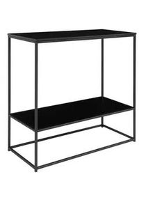 House Nordic Konsole , Schwarz , Metall , Uni , 80x80x36 cm , FSC 100% , Kleinmöbel