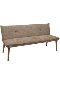 Valdera Sitzbank , Braun, Eichefarben , Holz, Textil , Eiche , massiv , 199x86x65 cm , FSC 100% , Stoffauswahl, in verschiedenen Holzarten erhältlich, in verschiedenen Größen erhältlich , Esszimmer, Bänke, Sitzbänke