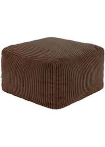 I.C.O.N. icon Sitzpouf Amara , Braun , Textil , Quadratisch , 42x24x42 cm , Hergestellt in Deutschland, Oeko-Tex® Standard 100, Reach , Wohnzimmer, Sessel, Hocker & Hockerbänke, Poufs