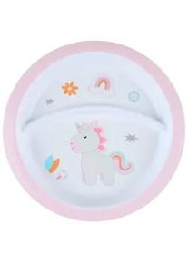 My Baby Lou Kinderteller , Multicolor , Kunststoff , Einhorn , rund , Lfgb , lebensmittelecht , Füttern, Kindergeschirr & Kinderbesteck
