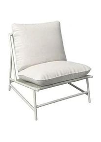 Ambia Garden Loungesessel , Hellgrau , Metall, Textil , Füllung: Polyester , Rundrohr , 70x76x87 cm , UV-beständig , Gartenmöbel, Loungemöbel, Loungesessel