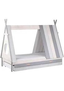 Livetastic Hausbett , Grau, Weiß , Holz , 90x200 cm , Babymöbel & Kindermöbel, Kinderzimmer & Jugendzimmer, Kinderbetten, Spielbetten