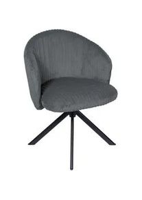 Stylife Armlehnstuhl , Schwarz, Dunkelgrau , Metall, Textil , A-Form , 61x82x59 cm , Sitzfläche 320° drehbar , Esszimmer, Esszimmerserien