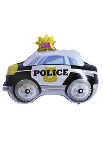 Voiture de police ballon aluminium XL 74 x 65cm