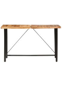 Mesa alta de cocina de madera maciza de acacia 180x70x107 cm