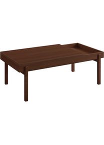 OTTO home , Couchtisch »Norwin« Melaminoberfläche und robustes Gestell aus Eschenholz , braun + braun