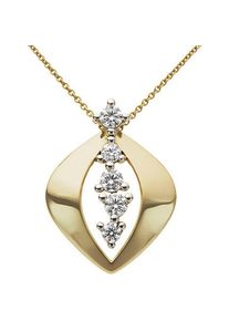 Firetti , Damen,Jugendliche , Kettenanhänger »Schmuck Geschenk Gold 333 Halsschmuck Anhänger Fantasie bicolor« () mit Zirkonia (synth.) ,...