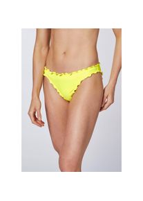 Chiemsee , Bikini-Hose , Lemon Tonic , 38 , 38 , Einfarbige Chiemsee Damen Bikinihose mit Rüschenkante