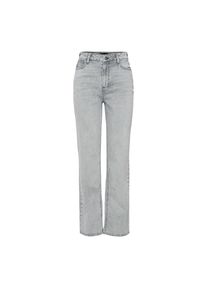 pieces , Damen , Straight-Jeans »PCKELLY HW STRAIGHT JEANS LG NOOS BC« , Light Grey Denim , Länge 30 , 32 -Länge 30 , 32 , 5-Pocket Jeans von PIECES