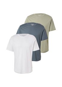 Jack & Jones JACK & JONES, M&aelig;nd, Bluser & t-shirts, Duebl&aring; / Siv / Hvid, St&oslash;rrelse L