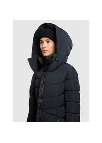 Khujo, Damen, Steppmantel &raquo;FISKA&laquo; Kapuze mit elastischem Kordelzug, PORT BLUE, M (38), PORT BLUE, Der Khujo Mantel FISKA l&auml;sst sich dank eines 