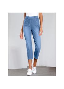 Classic Basics , Damen , 3/4-Jeans , blue-bleached , Normalgrößen , 44 -Normalgrößen , 44 , hoher Bund