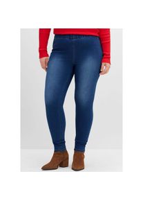 sheego , Damen , Jeansleggings , blue denim + dark blue denim , Normalgrößen , 42 -Normalgrößen , 42