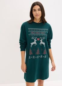 Nachthemd van katoen - groen - maat 48/50 (XL) - 100% katoen - bonprix