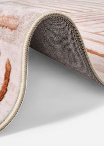 Vloerkleed met grafisch patroon - beige - maat 120x160 cm - bonprix