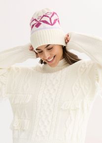 Muts - wit - maat Onesize - bonprix