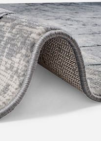 Vloerkleed met grafisch patroon - grijs - maat 140x190 cm - bonprix